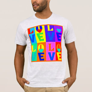 Moderne Bliss: Liebe Elegante T-Shirt