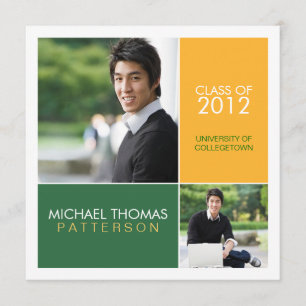 Moderne Block-HochschulAbschluss-Mitteilung Ankündigung