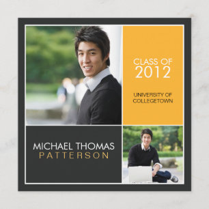 Moderne Block-HochschulAbschluss-Mitteilung Ankündigung