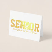 Moderne Blockleseklasse 2019 Folienkarte (Vorderseite)