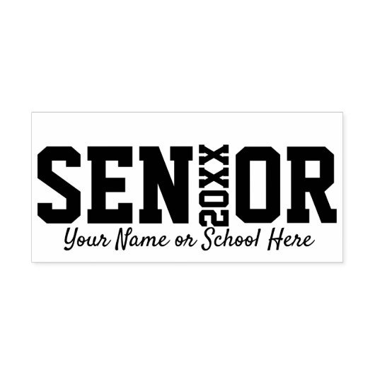 Moderne Blockleseklasse 2019 Gummistempel (Prägung)