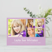 Moderne Blocks in Mauve Abschluss Ankündigung (Stehend Vorderseite)