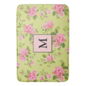 Moderne blorgrüne Rose Badematte (Vorderseite Vertikal)