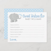 Moderne Blue and Gray Elephant Boy Baby Dusche (Vorne/Hinten)