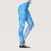 Moderne Blue Athletic Workout-Leggings Leggings (Rechts)