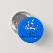 Moderne Blue Baby Duschtaste mit benutzerdefiniert Button (Vorne & Hinten)