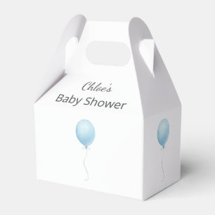 Moderne Blue Balloon Baby Dusche Geschenkschachtel