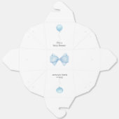 Moderne Blue Balloon Baby Dusche Geschenkschachtel (Ungefaltet)