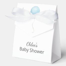 Moderne Blue Balloon Baby Dusche Geschenkschachtel
