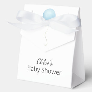Moderne Blue Balloon Baby Dusche Geschenkschachtel
