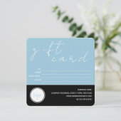 MODERNE BLUE BLACK BUSINESS LOGO KUNDENGESCHENKART (Stehend Vorderseite)