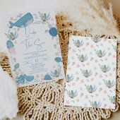 Moderne Blue Boys Ozean unter der Sea Baby Dusche Einladung