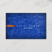 Moderne Blue Business Card Visitenkarte (Vorderseite)