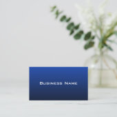Moderne Blue Business Card Visitenkarte (Stehend Vorderseite)