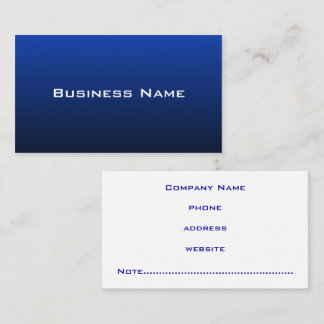 Moderne Blue Business Card Visitenkarte