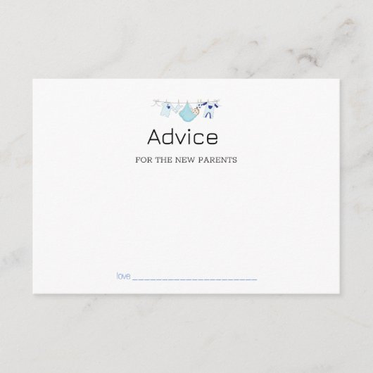 Moderne Blue Clothesline Beratung für die neuen El Hinweiskarte (Vorderseite)