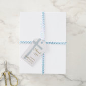 Moderne Blue Cross Bestätigung Danke Geschenkanhänger (Mit Garn)
