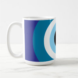 Moderne Blue Evil Eye Tasse