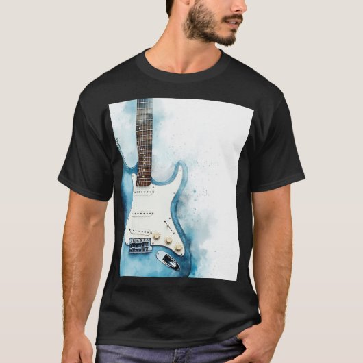 Moderne Blue Guitar Men's Basic T - Shirt (Vorderseite)
