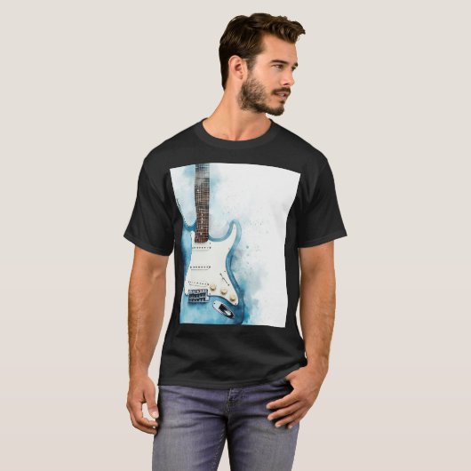 Moderne Blue Guitar Men's Basic T - Shirt (Vorne ganz)