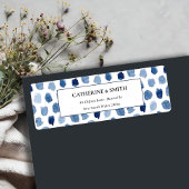 MODERNE BLUE INDIGO WASSERFARBENDOTS ADRESSE ETIKE
