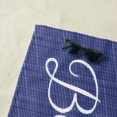 Moderne Blue Jeans Strandtuch (Beispiel)