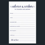 Moderne Blue LGBTQ Hochzeitsberatung und Wünsche<br><div class="desc">Diese einfachen, marineblauen und weißen LGBTQ Advice & Wishings Laken sind modern, minimalistisch, handschriftlich und eignen sich perfekt für Ihr Brautparty, Probe Dinner oder Hochzeitsessen. Die Menschen werden die Liebe haben, die Anweisungen zu bekommen - sie machen es so einfach, liebende Ratschläge und gute Wünsche verlassen. Sie werden noch auf...</div>