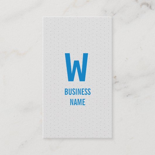 Moderne Blue Monogram Programming Business Card Visitenkarte (Vorderseite)