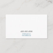 Moderne Blue Mountains Silhouette Massage Therapie Visitenkarte (Rückseite)