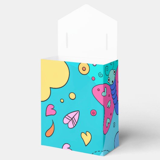 Moderne Blue Nature Fall Elements - Bevorzugung Bo Geschenkschachtel (Geöffnet)