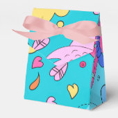 Moderne Blue Nature Fall Elements - Bevorzugung Bo Geschenkschachtel (Vorderseite)