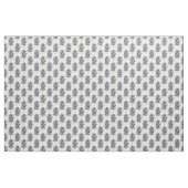 Moderne Blue Palm Blätter Gold Schlaglöcher Weißes Stoff (Fat Quarter (45,7 x 55,9 cm))