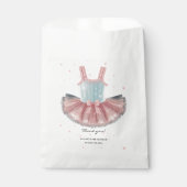 Moderne Blue & Pink Tutu Glitzer Babydusche Geschenktütchen (Vorderseite)