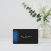 Moderne Blue Pixel Business Card Visitenkarte (Stehend Vorderseite)