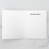 Moderne Blue Sky Condolence Card Karte (Innenseite)