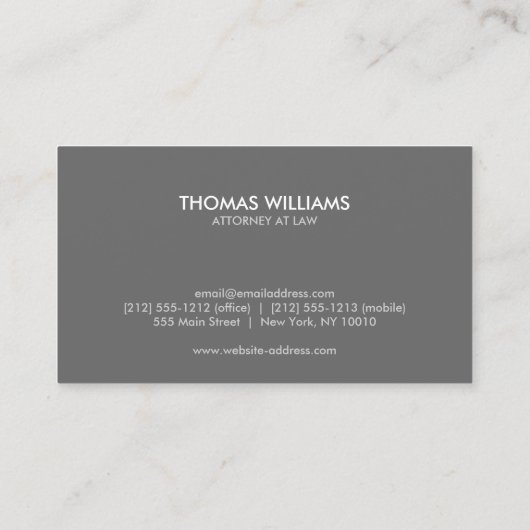 MODERNE BLUE SQUARE Berufliche Visitenkarte (Rückseite)