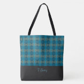 Moderne Blue Tote Bag Tasche (Vorderseite)