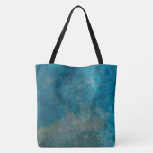 Moderne Blue Tote Bag Tasche (Rückseite)