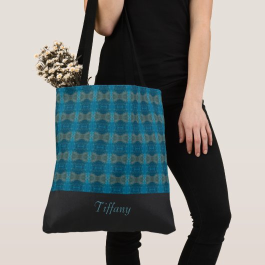 Moderne Blue Tote Bag Tasche (Von Nahem)