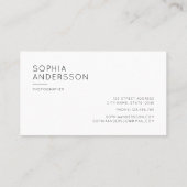 Moderne Blue Watercolor Ocean Business Card Visitenkarte (Rückseite)