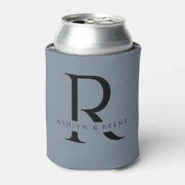 Moderne Blue Wedding Can Cooler/Coozie Dosenkühler