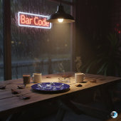 Moderne Blue Wildblume Garden Grüne Babydusche Pappteller