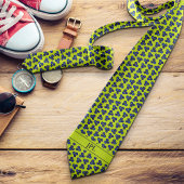 Moderne Blueberry Initials VibranBold Fun Novelty Krawatte