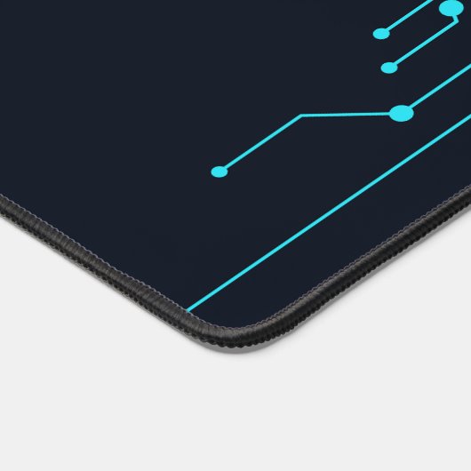 Moderne Blueprint Futuristic Computing Interface Schreibtischunterlage (Ecke)