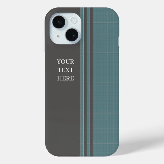 Moderne Blueprint-Gitter iPhone-Hülle IPC01 Case-Mate iPhone Hülle (Rückseite)