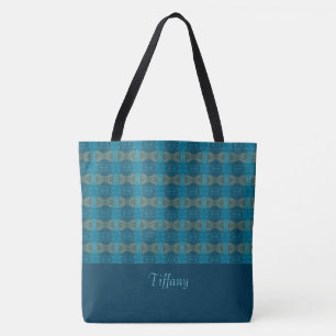 Moderne BlueTote-Beutel Tasche