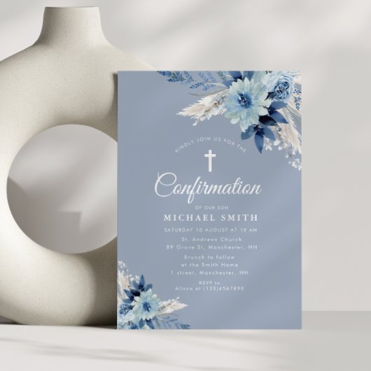 Moderne, blühende Bestätigung - Einladung