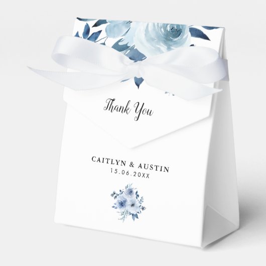 moderne blühende Gastgeschenk Hochzeit Geschenkschachtel (Vorderseite)