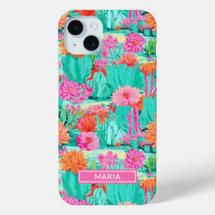 Moderne blühende Kakteen personalisiert Case-Mate iPhone Hülle