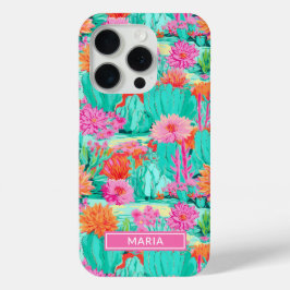 Moderne blühende Kakteen personalisiert Case-Mate iPhone Hülle